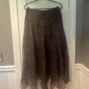 Leopard print skirt